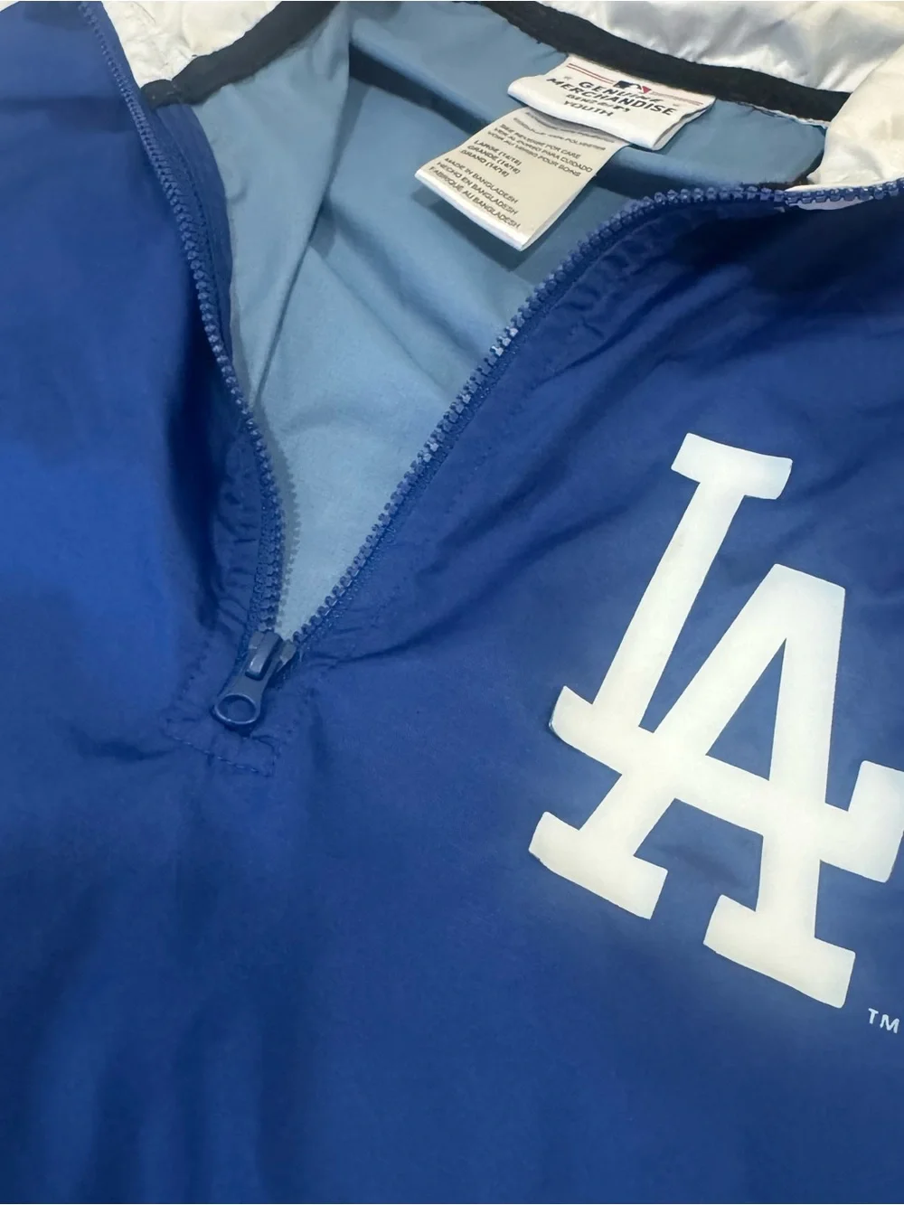 Genuine Merchandise Royal Blue and White LA Dodgers Kids Pullover